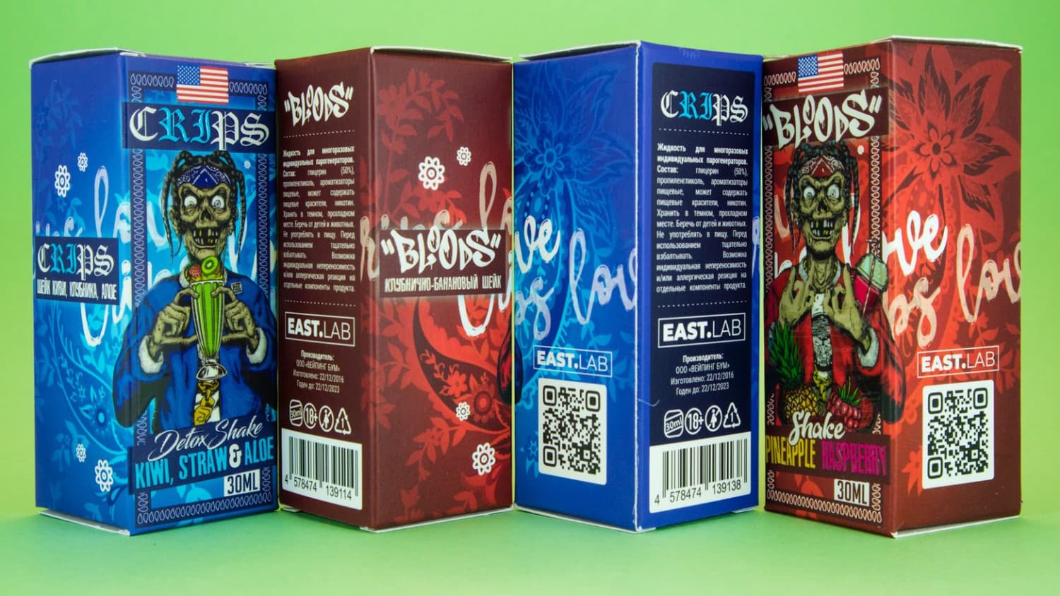 Жидкость BLOODS & CRIPS Salt: 50mg | Объем: 30мл