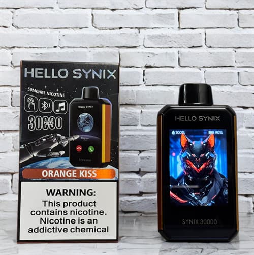 Hello Synix 30000 затяжек с возможностью принимать звонки, сообщения соцсетей, с сенсорным экраном и играми