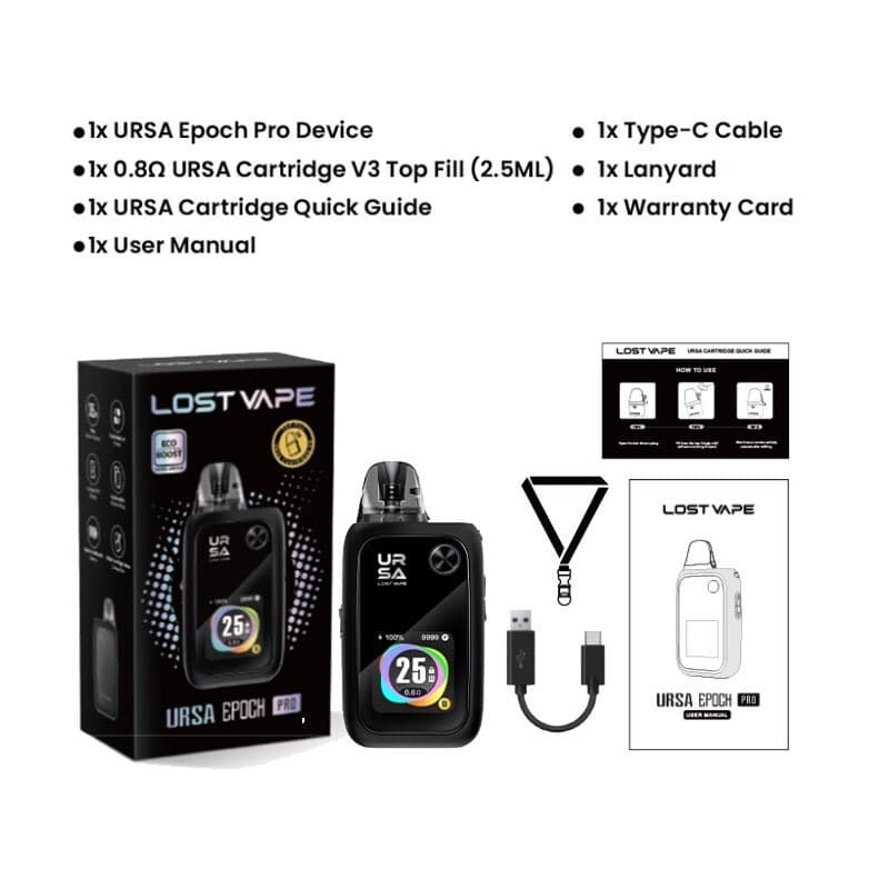 Lost Vape Ursa Epoch Pro Pod System Kit 1400mAh 35W