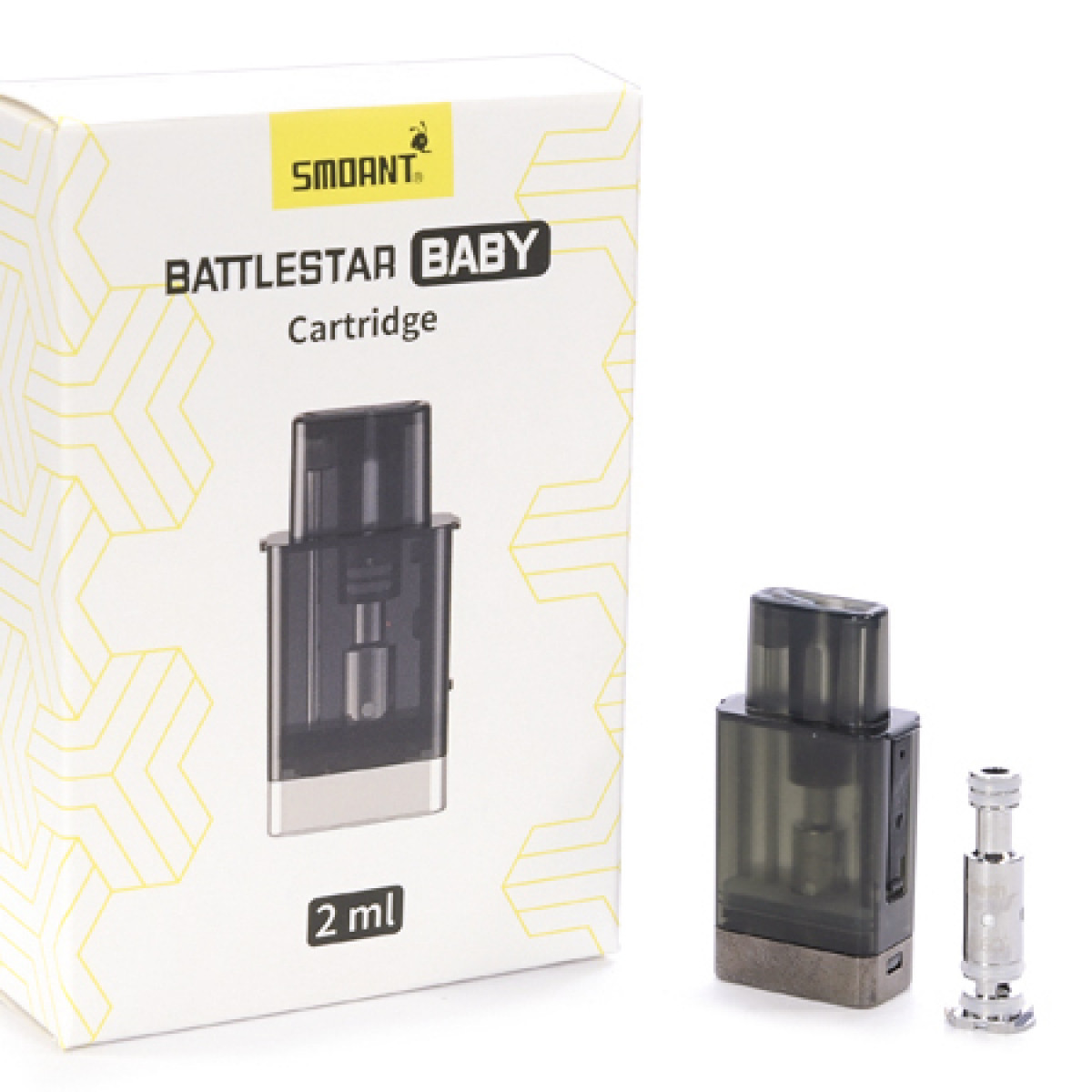 Картридж SMOANT — BATTLESTAR / CHARON BABY 2мл + 2 испарителя: 0.6 Ом и 1.2 Ом 1