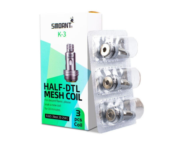 Испаритель Smoant Pasito 2/Knight 80 (K-3 Half-DTL Mesh coil 0.6 Ом) 1
