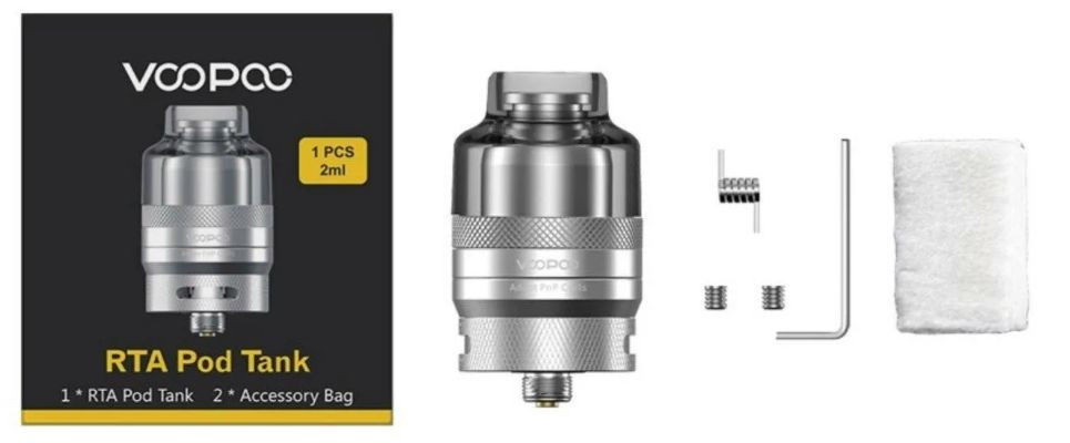 Бак Voopoo RTA Pod Tank 1
