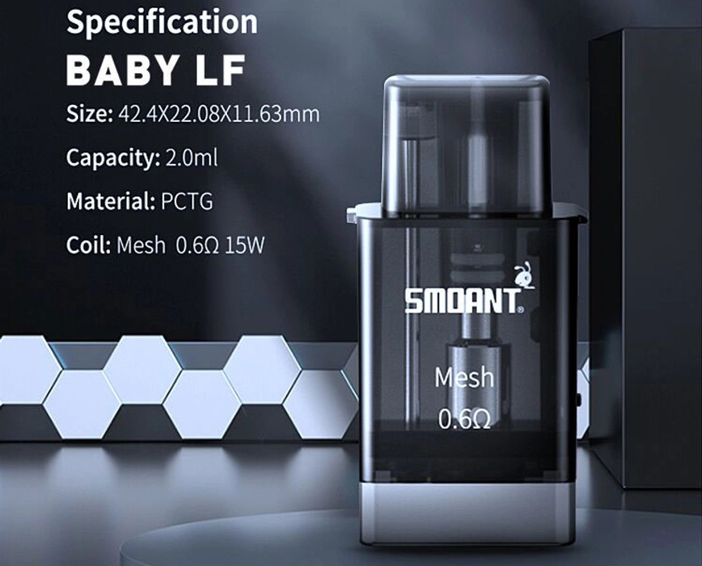 Картридж с встроенным испарителем SMOANT BABY LF / 2ml / 0.6 [2шт в упаковке] 1
