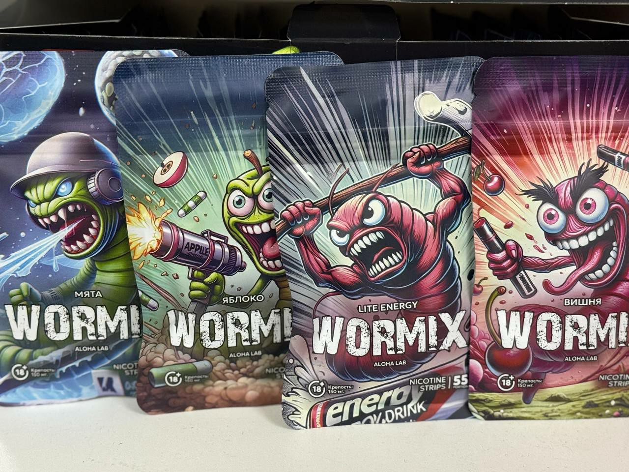 Никотиновые пластинки WORMIX [55 PORTION 150 MG] 1