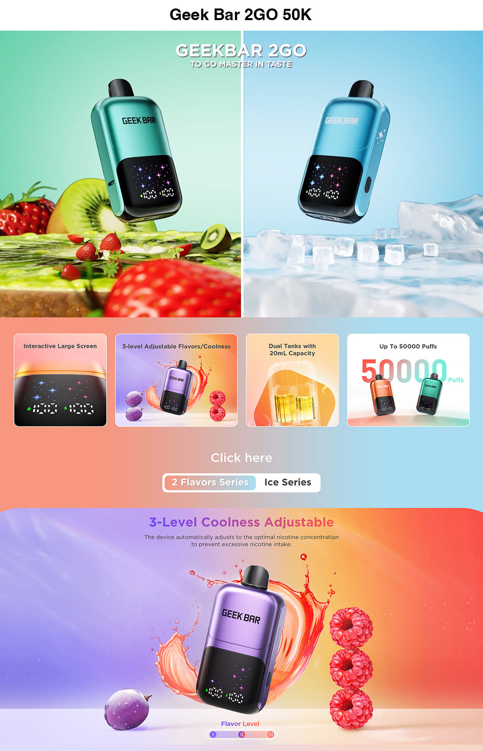 GEEK BAR 2GO 50000 затяжек thumbnail 3