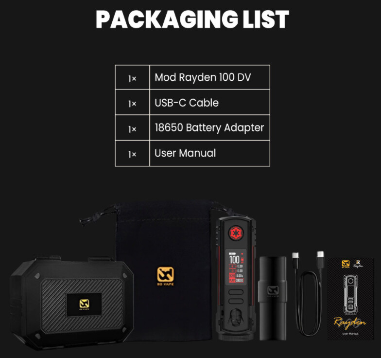 BD Vape Rayden 100 box mod thumbnail 3