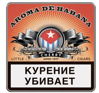 ЭДО Сигариллы с фильтром AROMA DE HABANA 1 кор. х 60 портсигар х 10 шт. 1