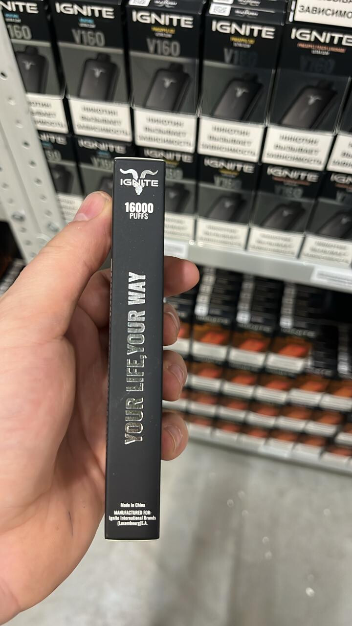 IGNITE V160 BLACK 16000 затяжек thumbnail 4