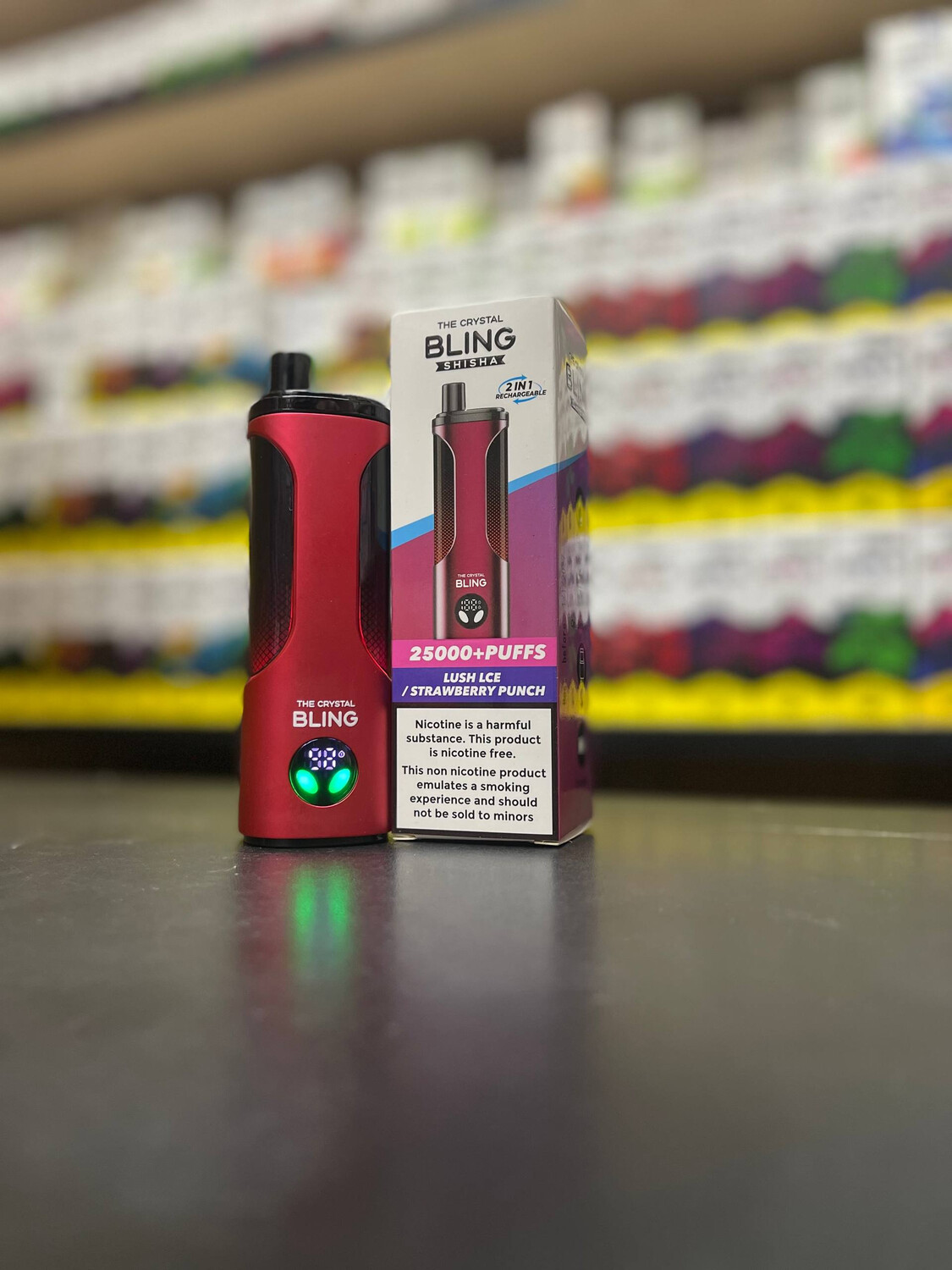 The Crystal Bling Shisha 25000 - 25000 затяжек с переключателем вкуса 1