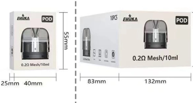 Картридж Ehuka X1 0.3 Ом - упаковка 2 шт 1