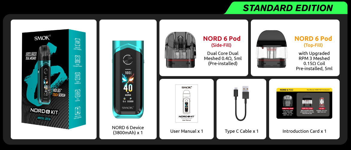 SMOK Nord 6 POD kit thumbnail 2